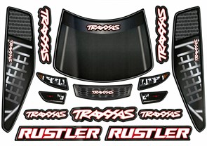 Наклейка для кузова "Traxxas Rustler 1/10"