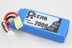 DB-7419 Аккумулятор DERB Li-pol 7.4V 2000mAh (Mini-Tamiya)
