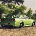 Кузов Killerbody Nissan Skyline GTR R34 зеленый для дрифт моделей 1/10 KB-48626 - фото 15138