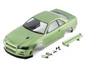 Кузов Killerbody Nissan Skyline GTR R34 зеленый для дрифт моделей 1/10 KB-48626 - фото 15142