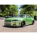 Кузов Killerbody Nissan Skyline GTR R34 зеленый для дрифт моделей 1/10 KB-48626 - фото 15143